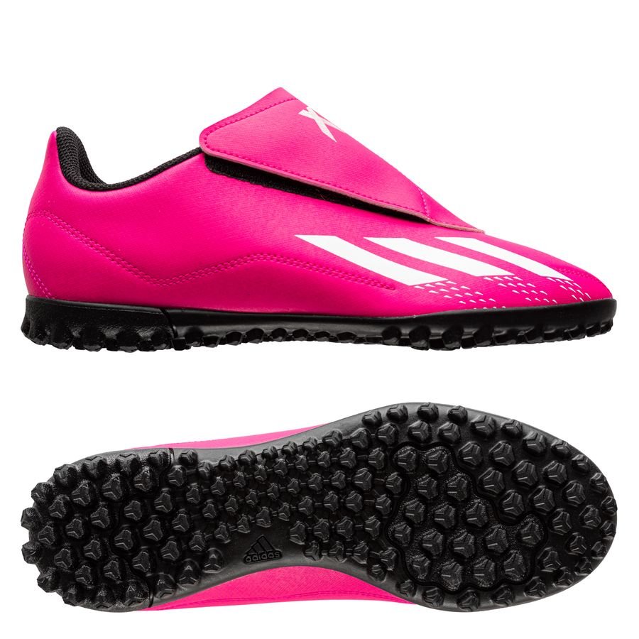 adidas X Speedportal .4 Velcro TF Own Your Football - Rosa/Vit/Svart Barn