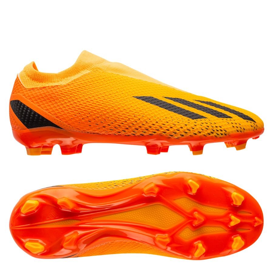 adidas X Speedportal .3 Laceless FG Heatspawn - Guld/Svart/Orange Barn