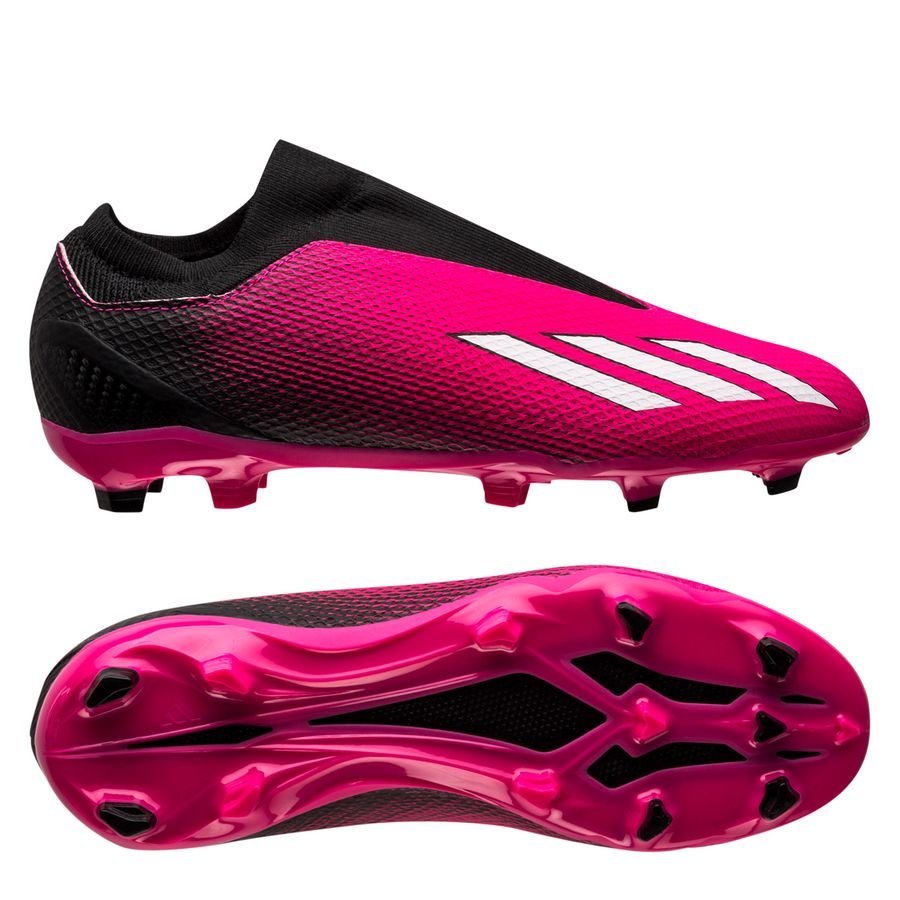 adidas X Speedportal .3 Laceless FG Own Your Football - Pink/Sølv/Sort Børn