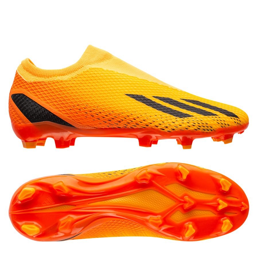 adidas X Speedportal .3 Laceless FG Heatspawn - Guld/Sort/Orange