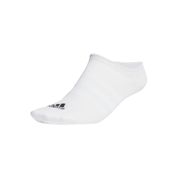 adidas Ankle Socks No-Show 3-Pack - White/Black | www.unisportstore.com