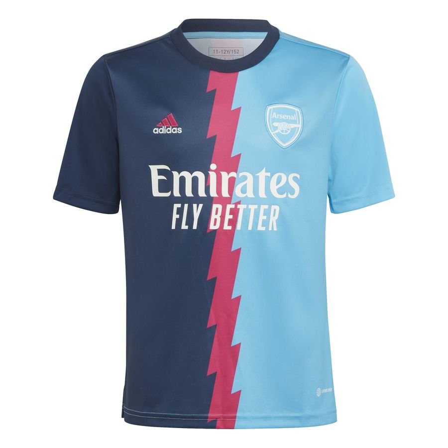 Arsenal Trænings T-Shirt Pre Match - Navy/Pink/Blå Børn thumbnail