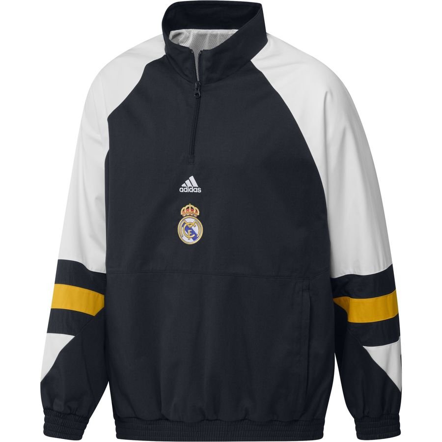 Real Madrid Træningsjakke Icon - Navy/Hvid/Gul thumbnail