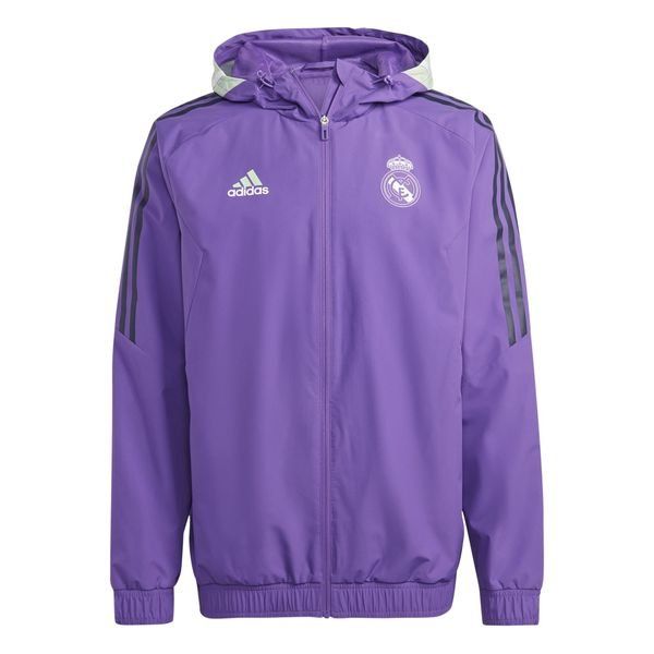 Real Madrid Training Jacket Condivo 22 All Weather - Purple | www ...