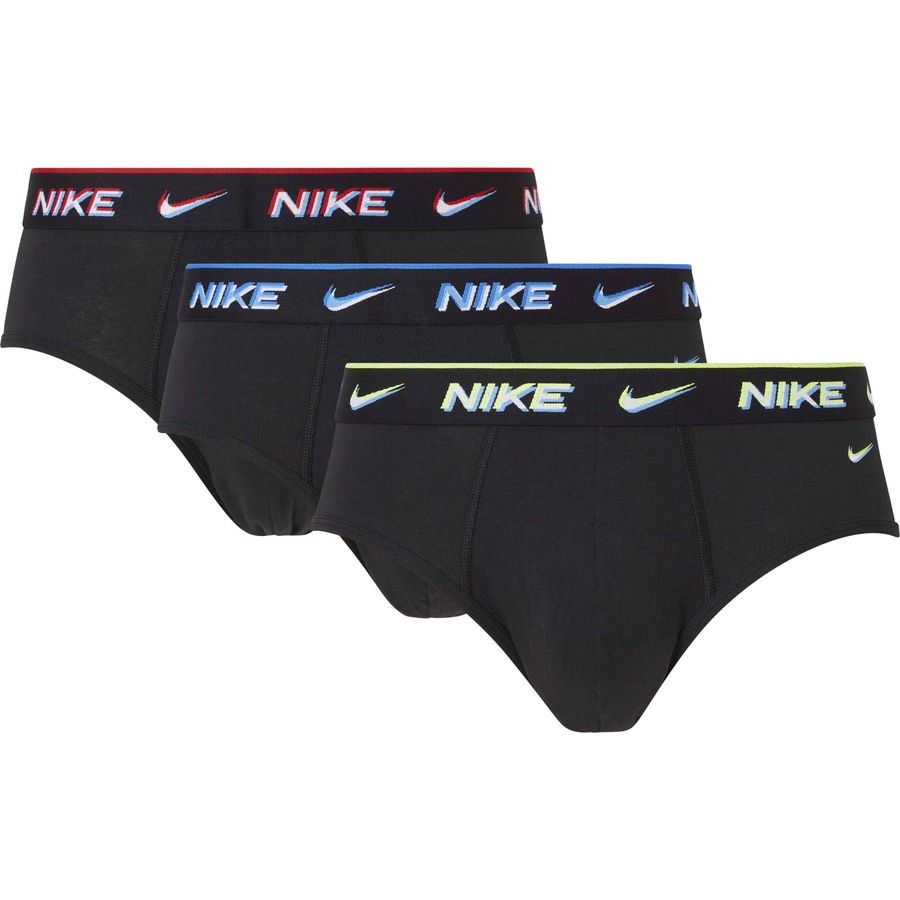 Nike Briefs 3-Pak - Sort/Blå/Rød/Grøn
