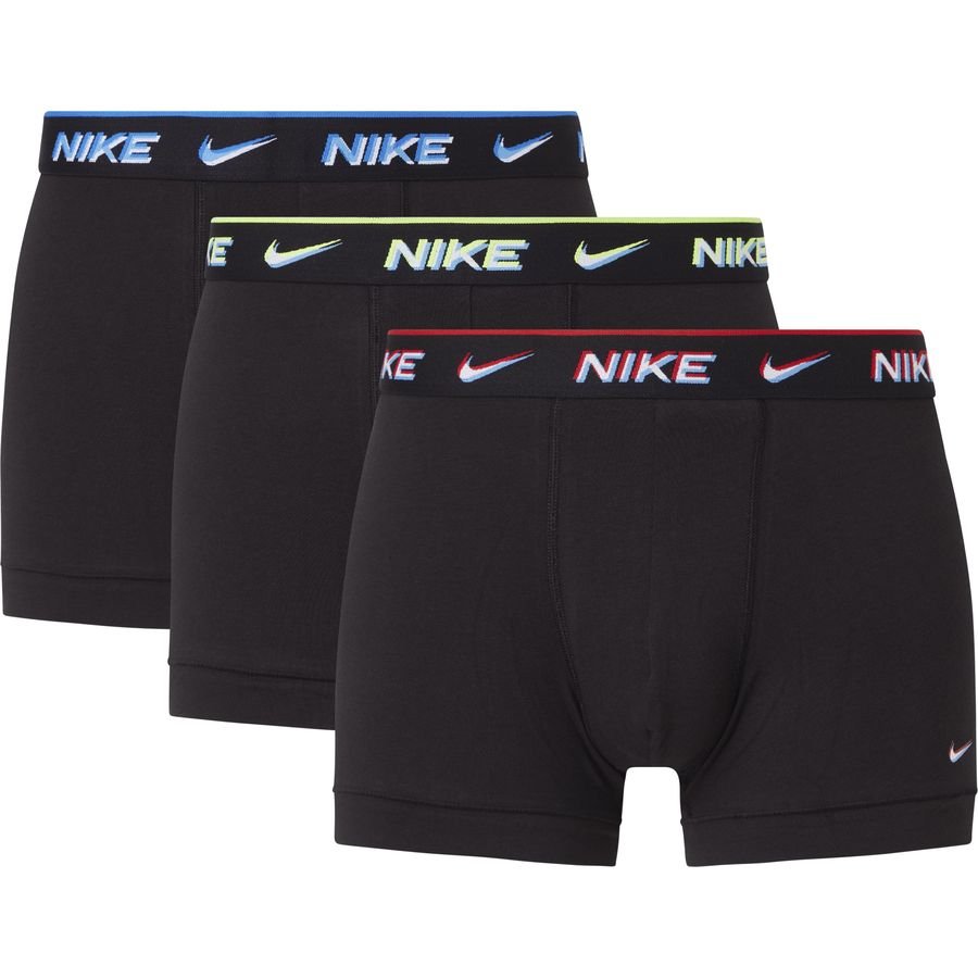 Nike Underbukser 3-Pak - Sort/Rød/Neon/Blå