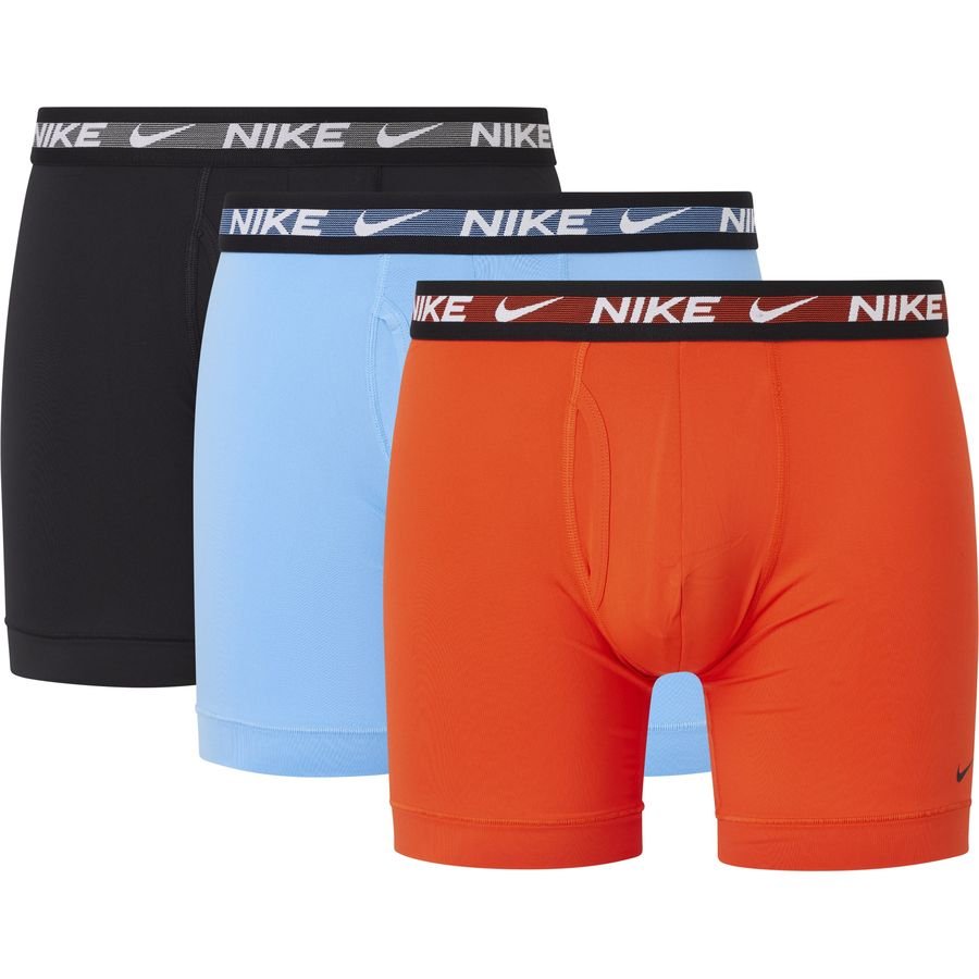 Nike Boxershorts Brief 3-Pak - Orange/Blå/Sort