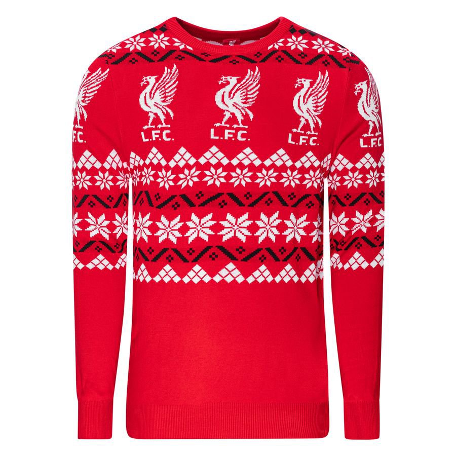 Liverpool Julesweater Liverbird - Rød/Hvid thumbnail