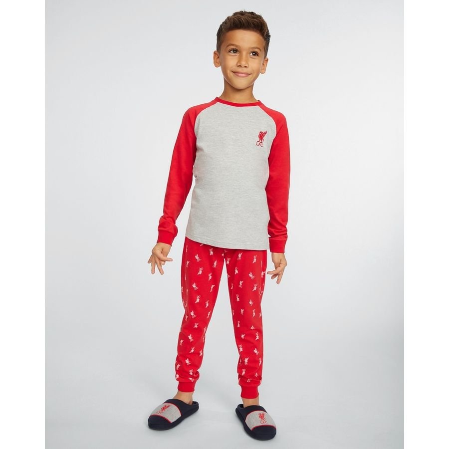 Liverpool Pyjamas Liverbird - Röd/Grå Barn