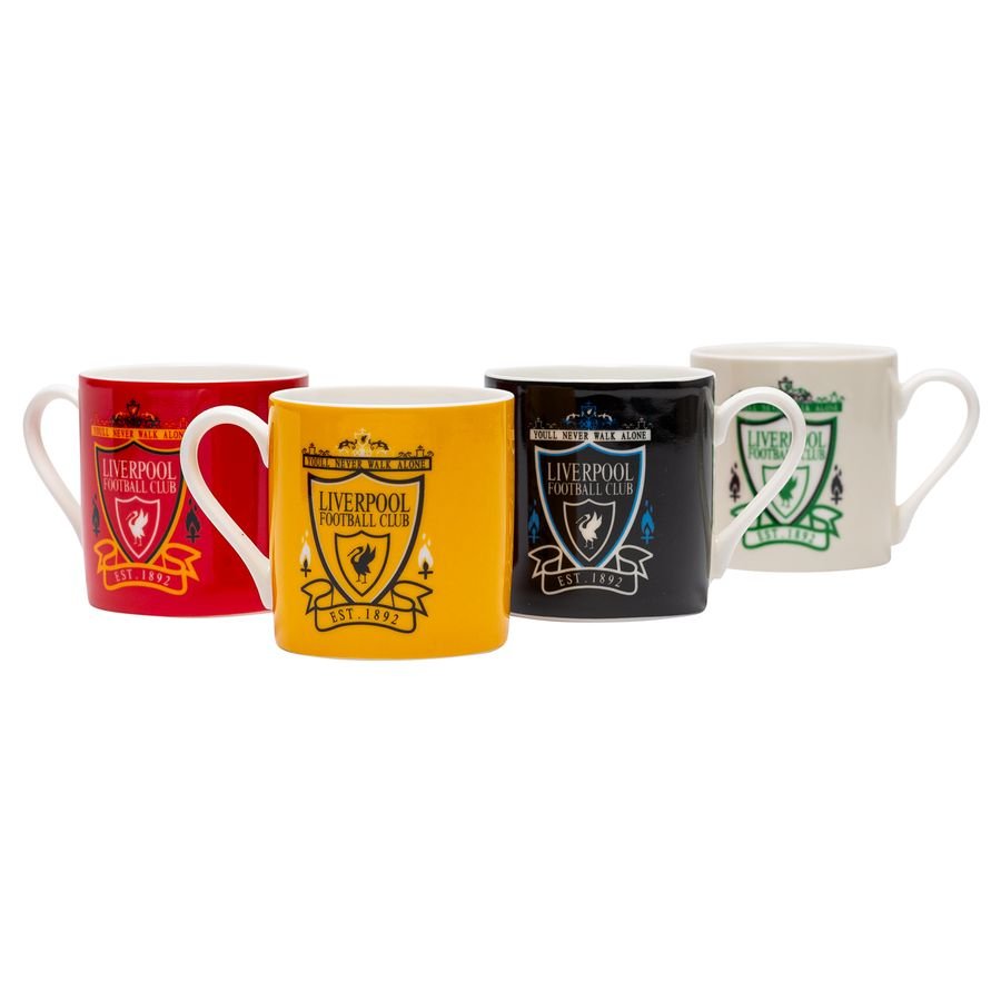 Bilde av Liverpool Espresso Cup Sett 4-pk - Multicolor - Liverpool Fc, Størrelse One Size