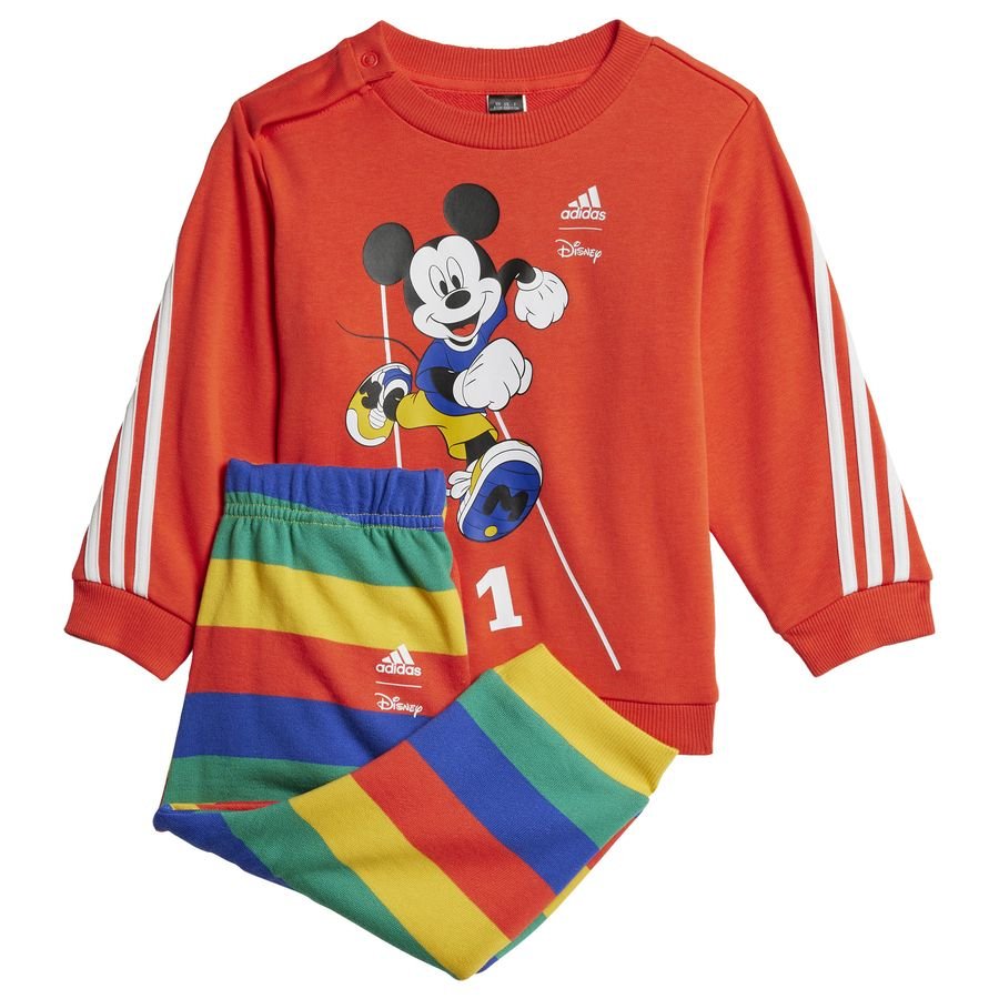 adidas x Disney Mickey Mouse joggingdragt Rød thumbnail