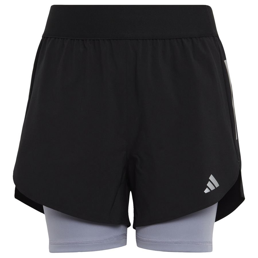 Two-in-One AEROREADY Woven løbeshorts Sort thumbnail