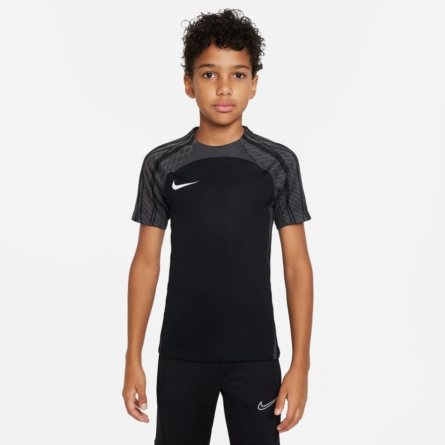 Nike Trænings T-Shirt Dri-FIT Strike - Sort/Grå/Hvid Børn thumbnail
