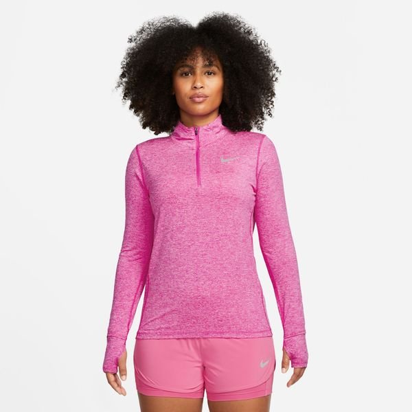 Element Damen Laufshirt Pink/Silber Nike Dri-FIT -