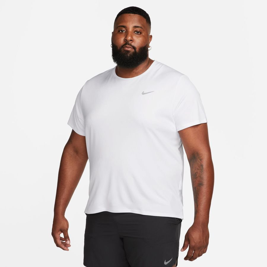 Nike Løbe T-Shirt Dri-FIT UV Miller - Hvid/Sølv thumbnail