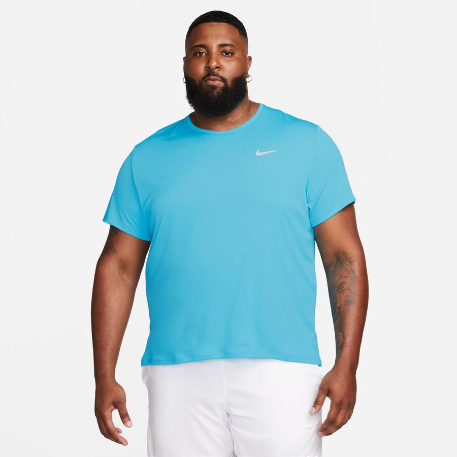 Nike Løbe T-Shirt Dri-FIT UV Miller - Blå/Sølv thumbnail