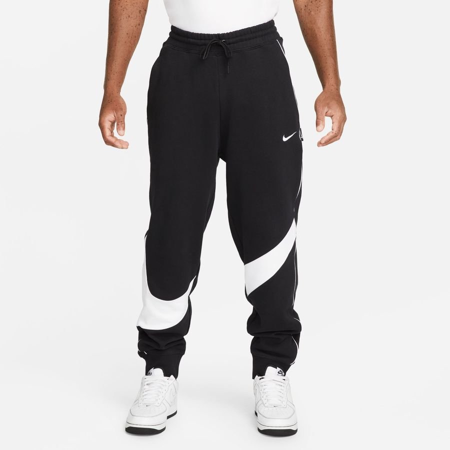 Nike Jogginghose Swoosh Fleece - Schwarz/Weiß