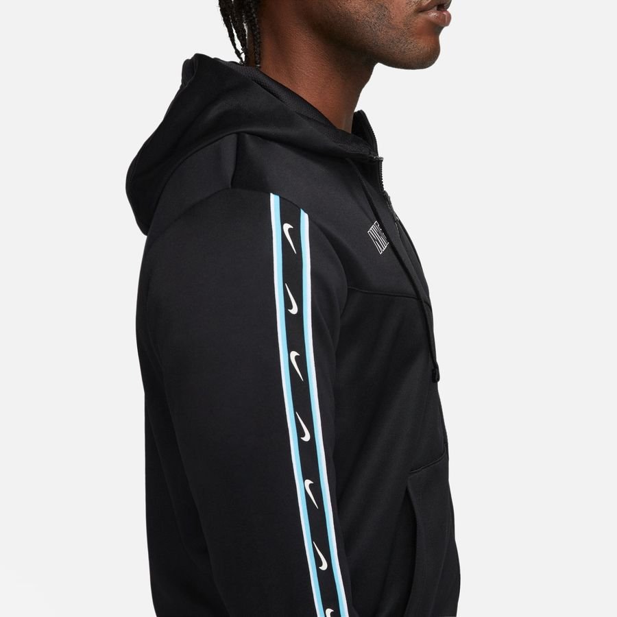 Nike Hoodie Sportswear NSW Repeat - Black/Baltic Blue