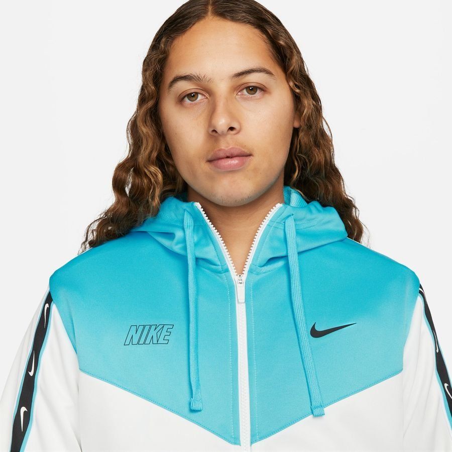 Nike Hoodie Sportswear NSW White/Baltic Repeat Blue/Black - Summit
