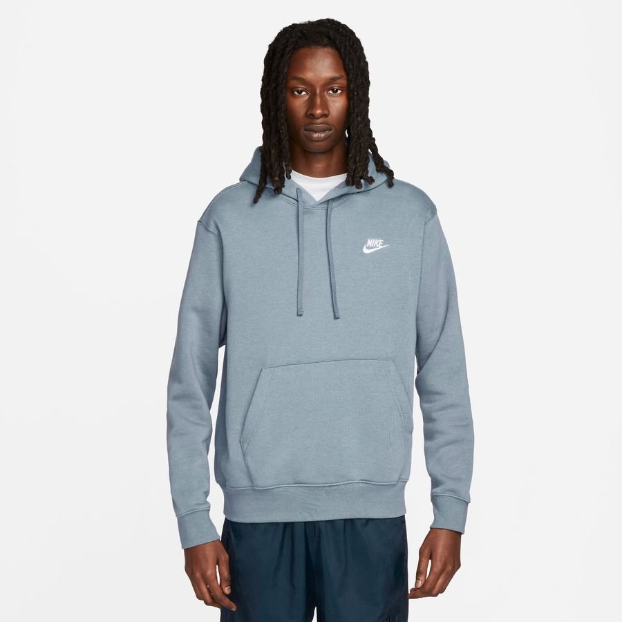 Nike Hættetrøje NSW Club - Blå/Hvid