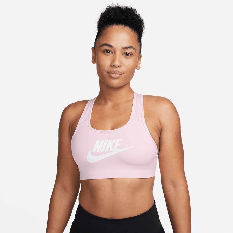 Nike Sports BH Dri-FIT Swoosh Futura GX - Pink/Hvid Kvinde