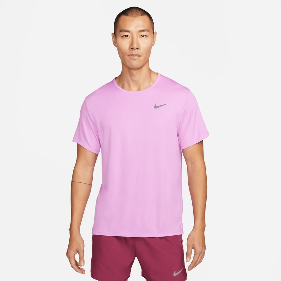 Nike Løbe T-Shirt Dri-FIT UV Miller - Pink/Sølv