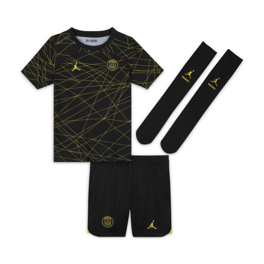 Nike Paris Saint-Germain 4e Shirt Jordan x PSG 2023 Mini-Kit Kinderen