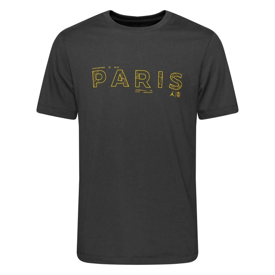 Paris Saint-Germain T-Shirt Jordan x PSG - Grå/Gul thumbnail