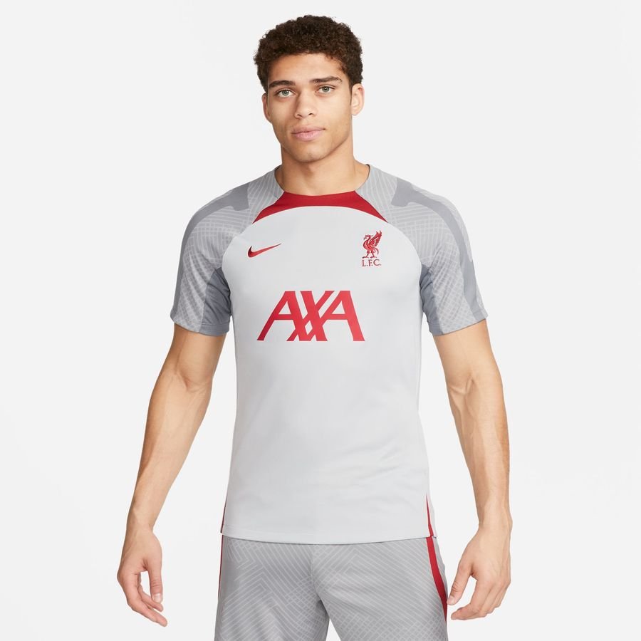 Liverpool Tränings T-Shirt Dri-FIT Strike - Grå/Grå/Röd