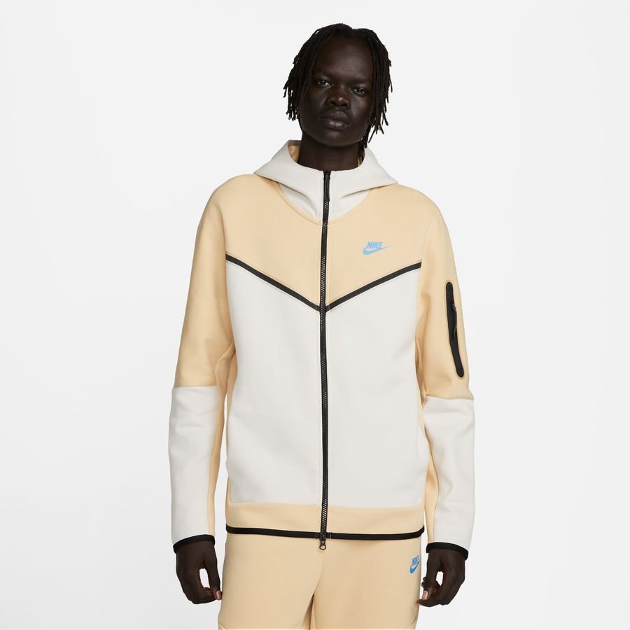 Nike Hættetrøje NSW Tech Fleece FZ - Grå/Brun/Blå