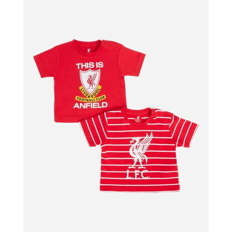 Liverpool FC Liverpool T-shirt TIA Liverbird 2-Pack - Rood Kinderen
