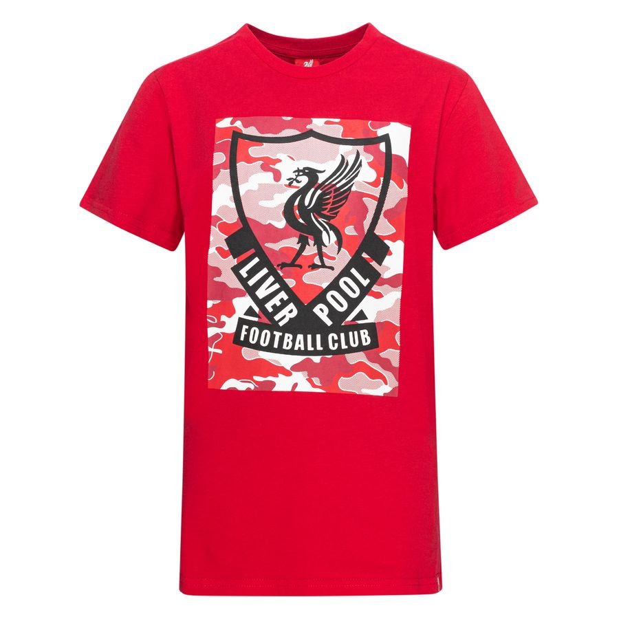 Liverpool T-Shirt Camo Crest - Rød Børn thumbnail