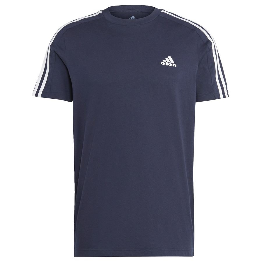 Essentials Single Jersey 3-Stripes T-shirt Blå thumbnail