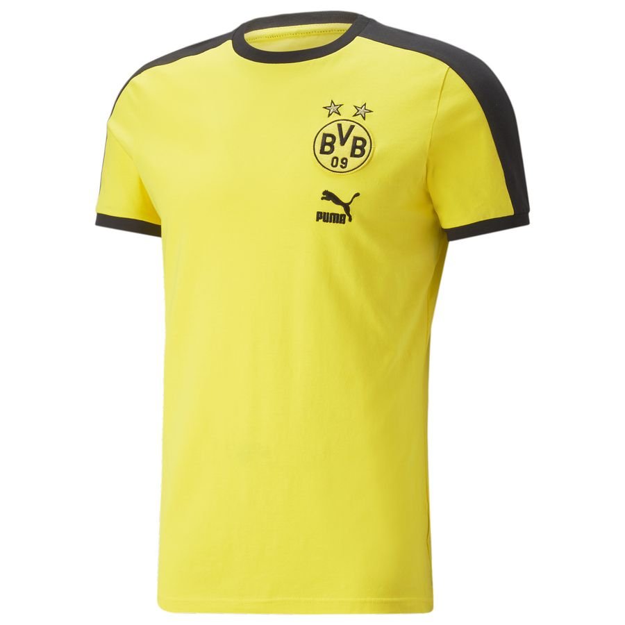 Dortmund T-Shirt FtblHeritage T7 - Gul/Sort thumbnail