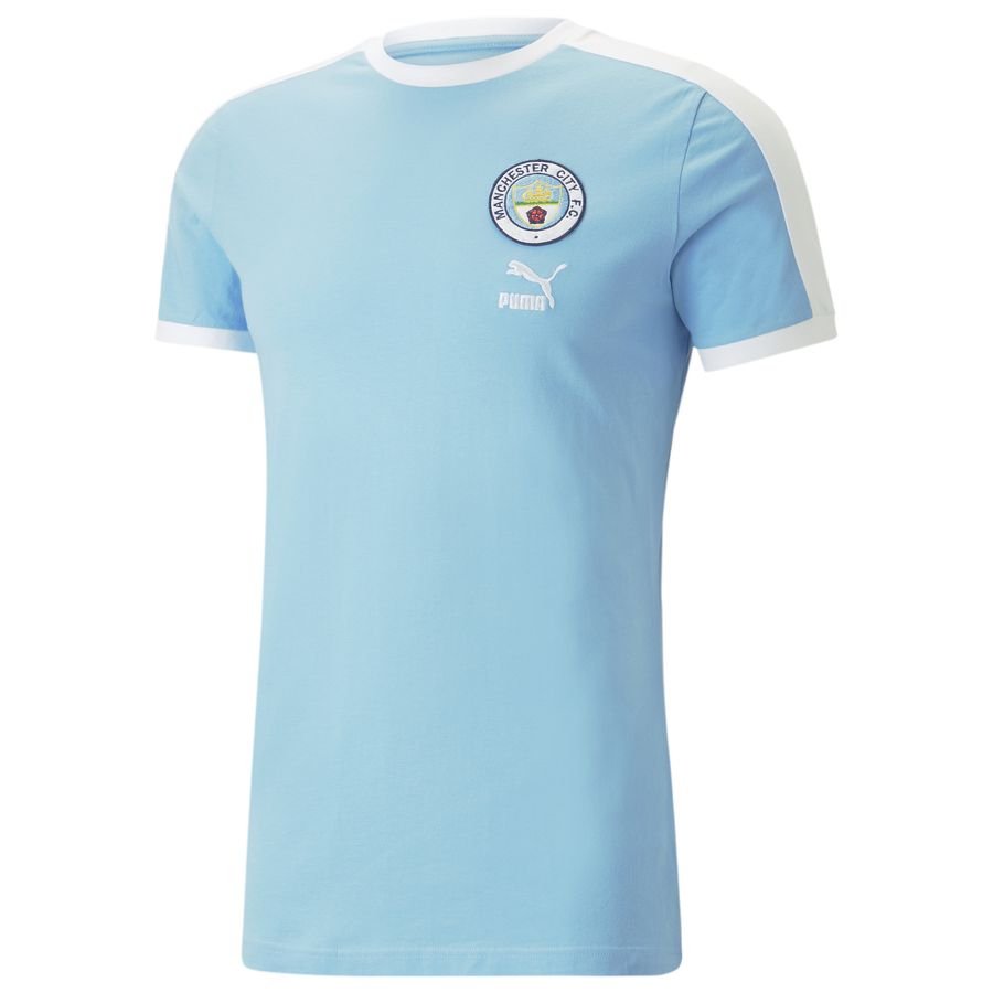 Manchester City T-Shirt FtblHeritage T7 - Blå/Vit