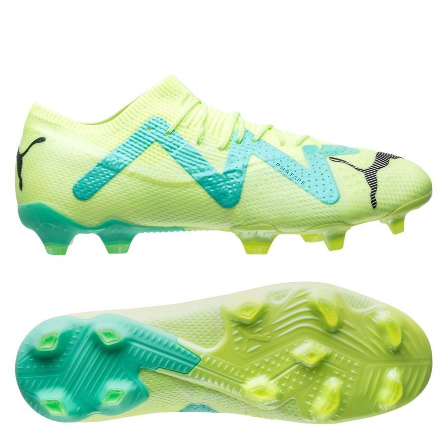 PUMA Future Ultimate Low FG/AG Pursuit - Fast Yellow/Svart/Electric Peppermint