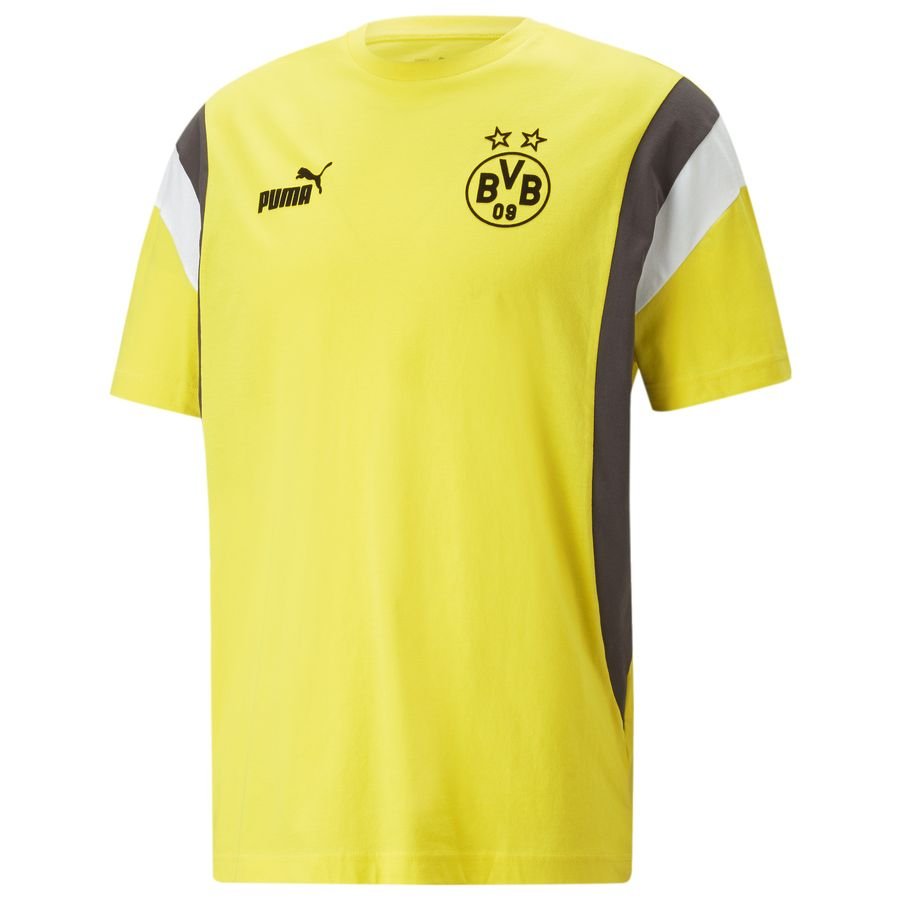 Dortmund T-Shirt FtblArchive - Gul/Grå