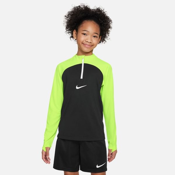Academy Nike Pro Trainingsshirt Dri-FIT Kinder Schwarz/Neon Drill -