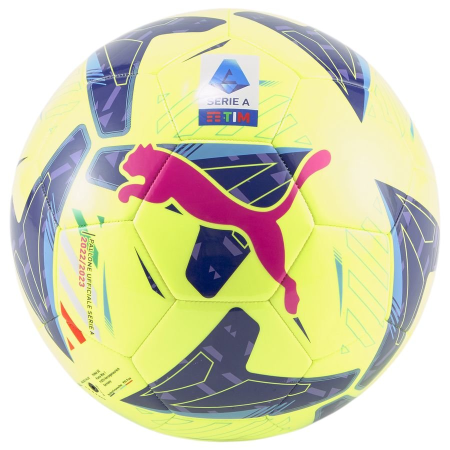 PUMA Fodbold Orbita Serie A MS Mini - Gul/Blå/Pink thumbnail