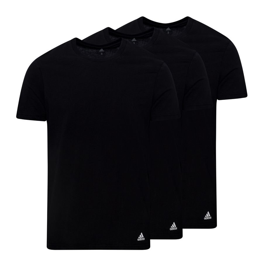 adidas T-Shirt Crewneck 3-Pak - Sort thumbnail