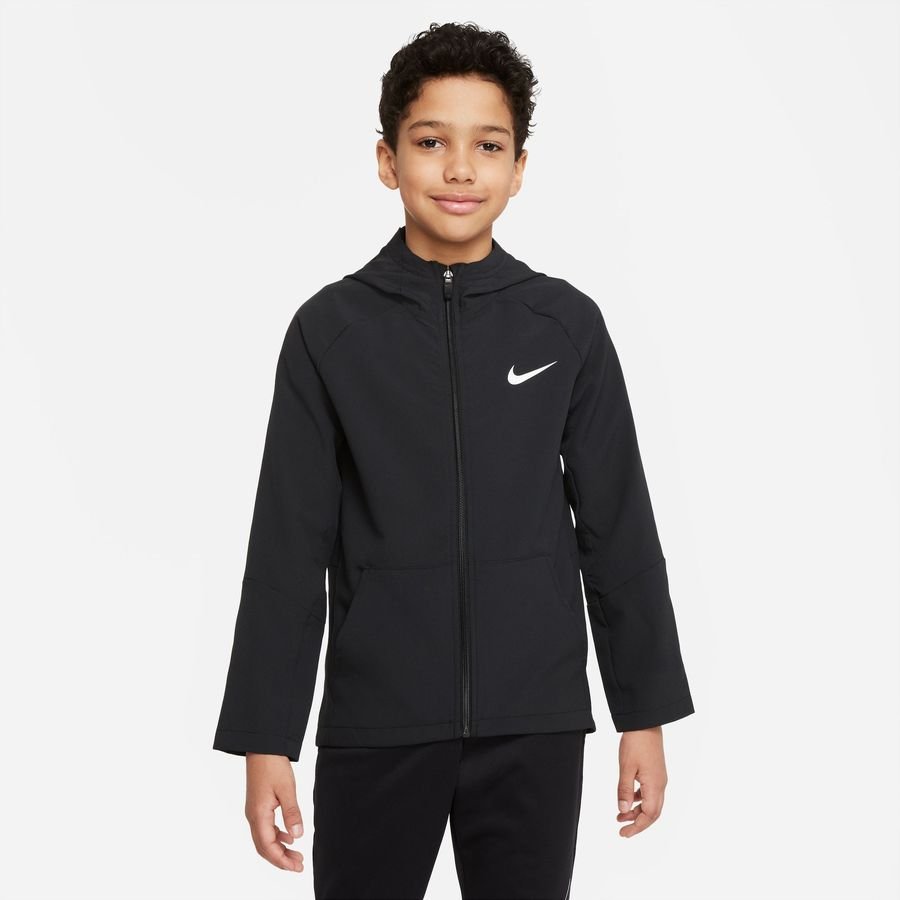 Nike Træningsjakke Dri-FIT Woven - Sort/Hvid Børn
