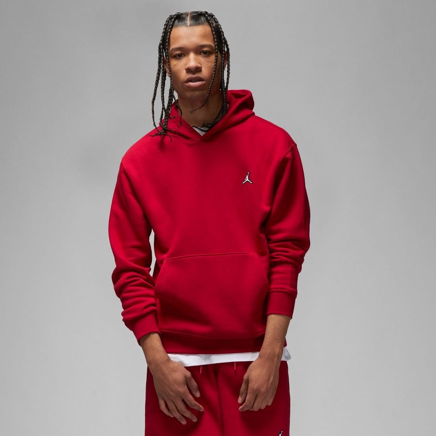 Nike Hættetrøje Jordan Essentials Fleece - Rød/Hvid thumbnail