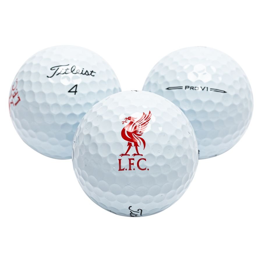 Liverpool Golfbolde Titleist Pro V1 3-Pak - Hvid/Rød