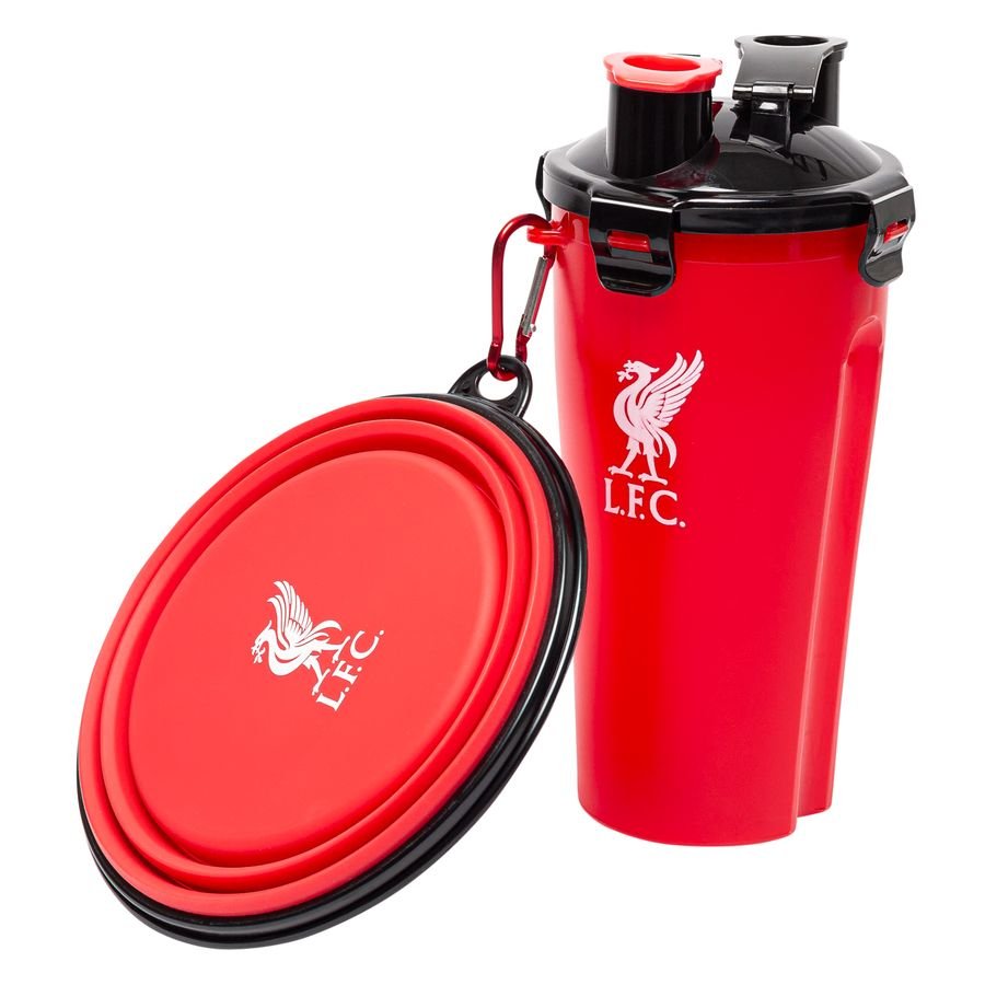 Bilde av Liverpool Pet Travel Bowl & Bottle Set - Rød/sort - Liverpool Fc, Størrelse ['one Size']