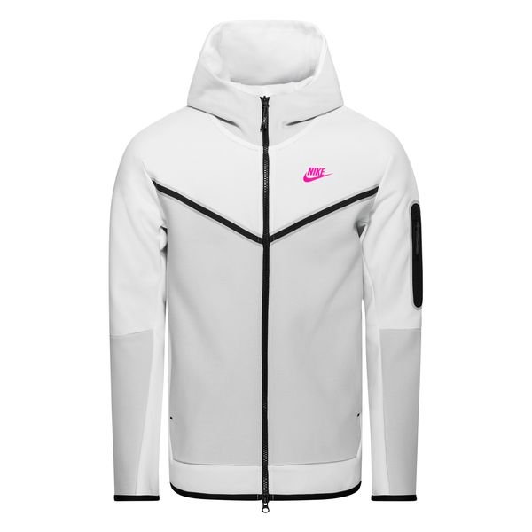 Nike Hoodie NSW Tech Fleece FZ - Summit White/Pure Platinum/Hyper Pink ...