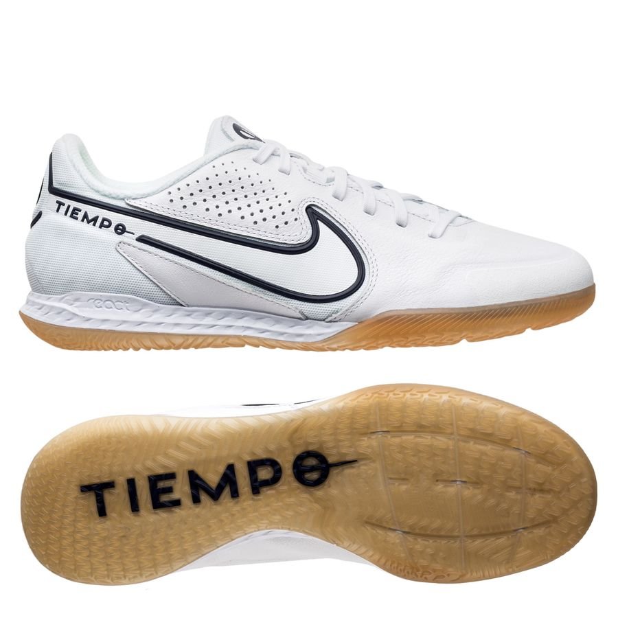 Nike Tiempo React Legend 9 Pro IC Small Sided - Hvid/Blå/Neon thumbnail