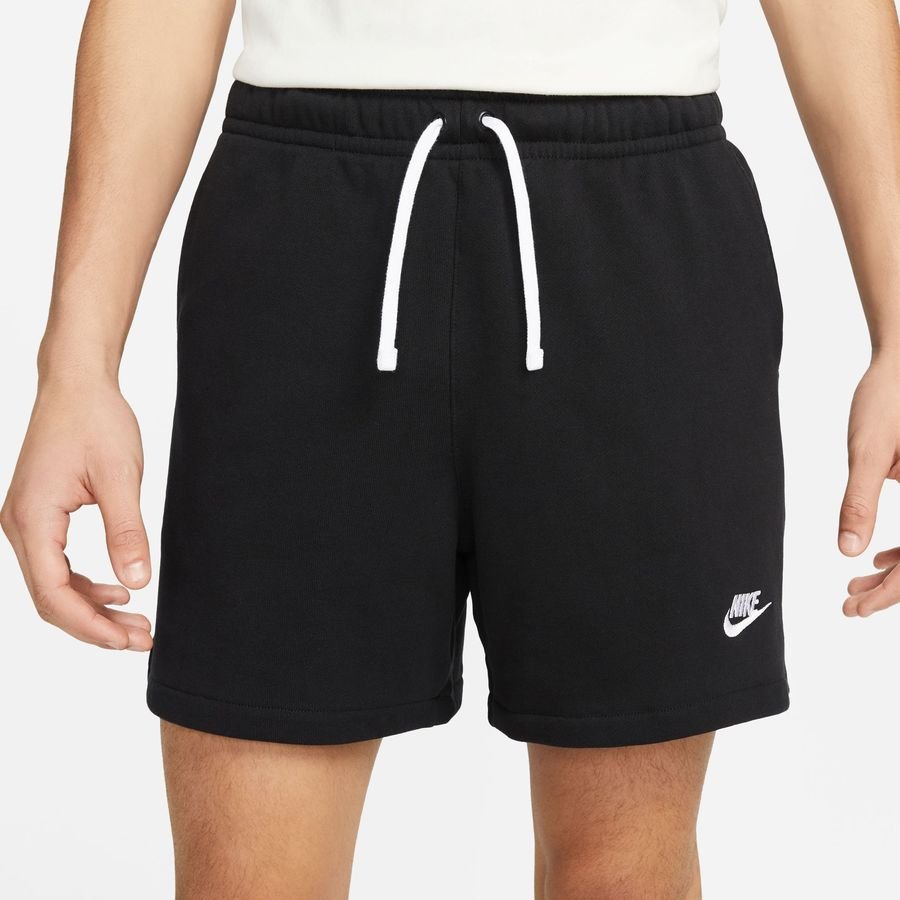 Nike Shorts Club Fleece French Terry Flow - Sort/Hvid thumbnail