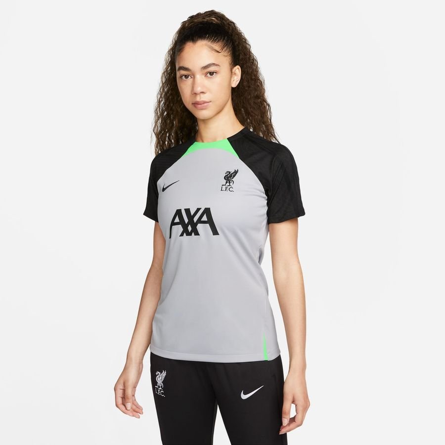 Liverpool Trænings T-Shirt Dri-FIT Strike - Grå/Grøn/Sort Kvinde