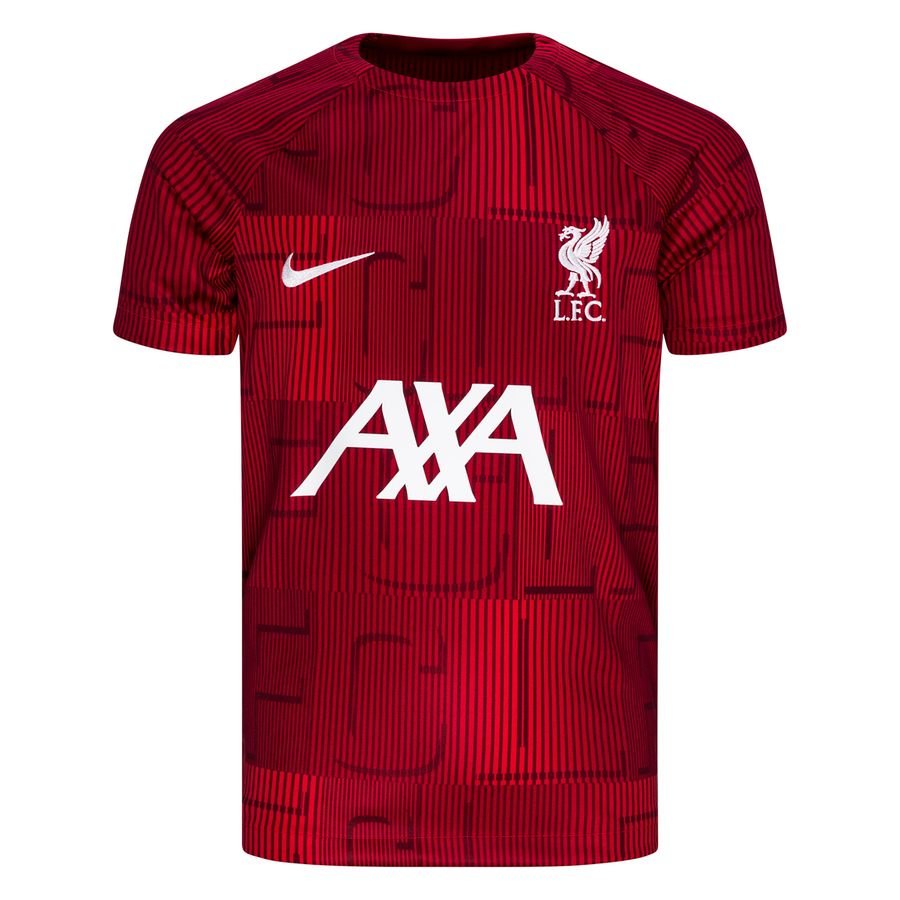 Liverpool Trænings T-Shirt Dri-FIT Pre Match - Rød/Hvid Børn