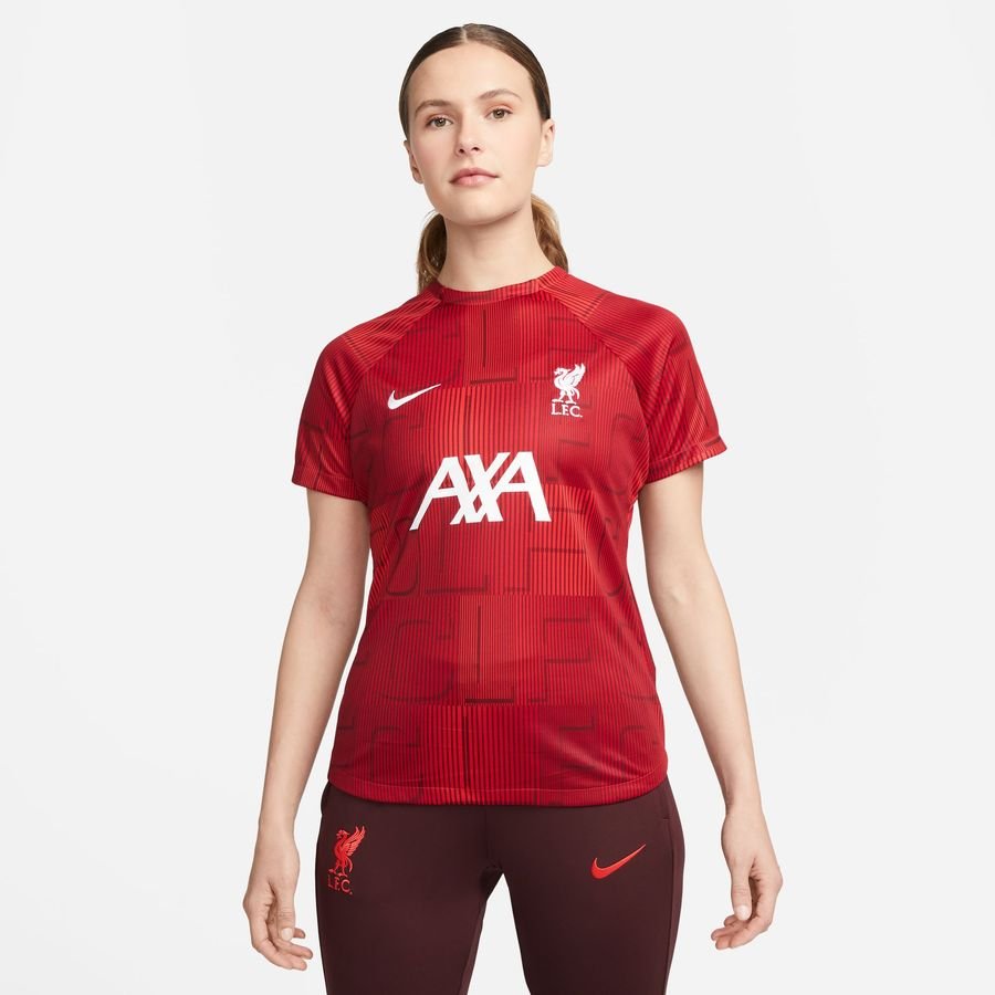 Liverpool Tränings T-Shirt Dri-FIT Pre Match - Röd/Vit Dam